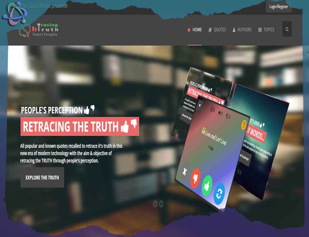 Retracing Truth web portal